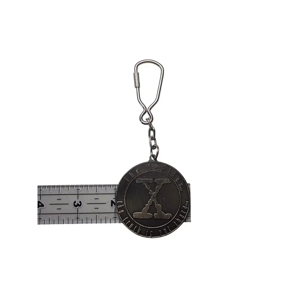 Vintage The X-Files Truth Is Out There Metal Keychain TV Show Movie